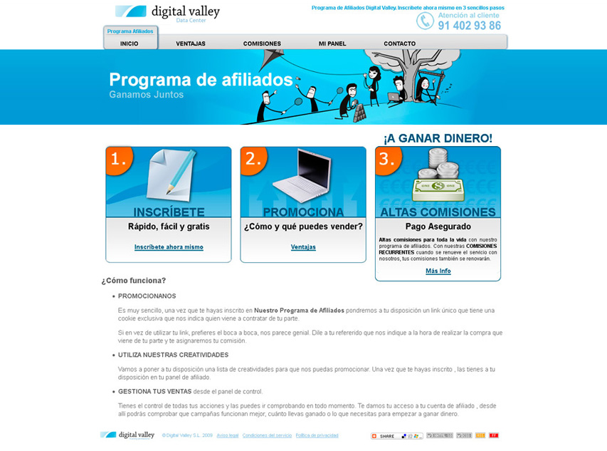 Diseño web page Digital Valley